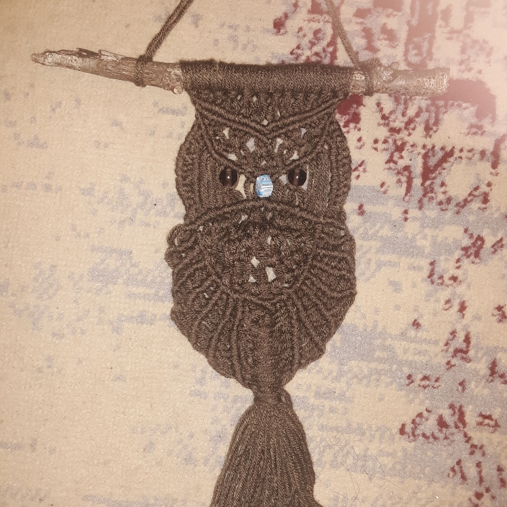 Owl Macrame Wall Hanging